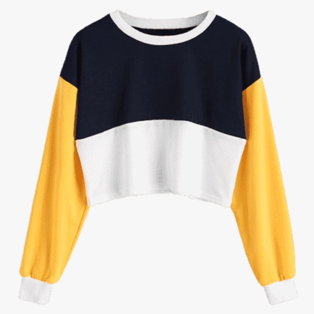 Zaful Long sleeve Crop Top